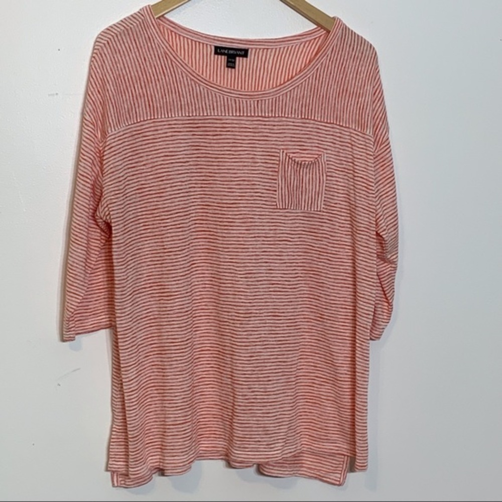 EUC Lane Bryant Striped Pullover Sweater Top 14/16